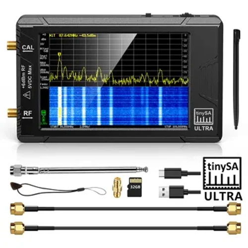 2023 Ny handhållen 2,8" Display Tiny Spectrum Analyzer TinySA ULTRA 4" Display 100kHz till 5,3GHz med 32GB kortversion V0.4.5.1