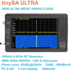Mea fou o lo'o uu i lima le tama'i su'esu'e o alaleo TinySA ULTRA 4" fa'aaliga ma maa