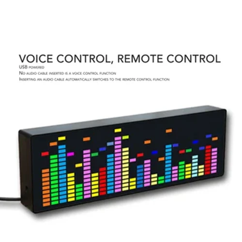 Afișaj spectru muzical 384 LED-uri RGB 20 efecte dinamice 7 efecte de culoare Indicator analizor spectru muzical Analizoare de spectru 5V