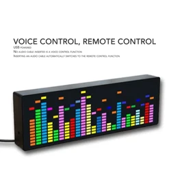 Musiqa spektri displeyi 384 RGB LED 20 dinamik effekt 7 rang effekti musiqa spektr analizatori indikatori 5V spektr analizatorlari