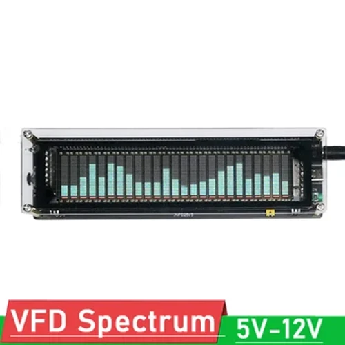 DYKB VFD Hudobné spektrum Displej Hlasové ovládanie Úroveň Indikátor Rytmus Analyzátor VU Meter PRE TYP-C 5V 12V automobilový POWER zosilňovač