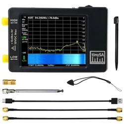 Verbesserter TinySA-Spektrumanalysator, MF/HF/VHF UHF-Eingang für 0,1 MHz – 350 MHz und UHF-Eingang für 240 MHz – 960 MHz, Signalgenerator