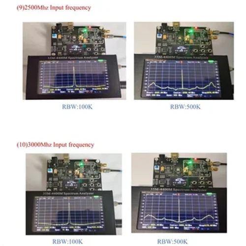 4.3 ʻīniha TFT waihoʻoluʻu LCD pale paʻa lima paʻa kiʻi kikoʻī Analyzer 35M-4400Mhz Spectrum Analyzer