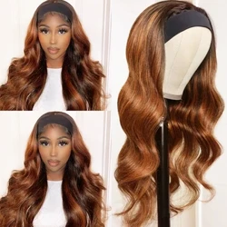 U'u Uuliuli Balayage Headband Wig Fa'aofuofu Fa'amata'u Fa'ailoga Fa'aofuofu Fa'aofuofu Fa'asa'o ma Alu Fa'alu'u Fa'aulu Fa'aulu Fa'atasi ma sikafu fa'apipi'i muamua.