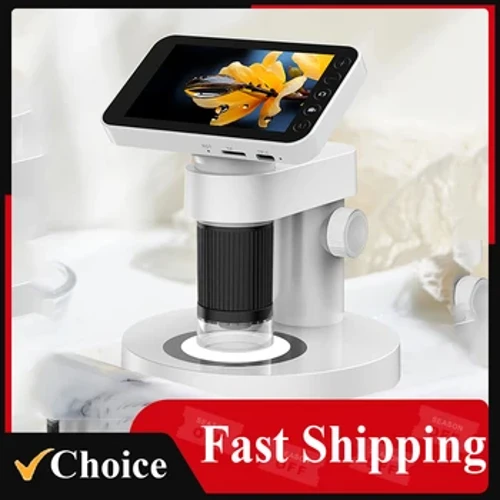 Kính hiển vi quang học độ phóng đại 1000X chuyên nghiệp Màn hình màu TFT 4.0 inch Bộ thí nghiệm khoa học đa năng cho trường trung học
