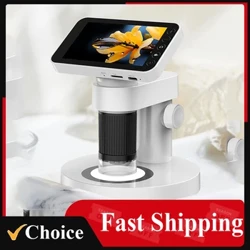 Kính hiển vi quang học độ phóng đại 1000X chuyên nghiệp Màn hình màu TFT 4.0 inch Bộ thí nghiệm khoa học đa năng cho trường trung học