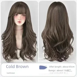 New Women's Long Curly Hair Wig Natural Topping Full-coverage Factory Direct Sales Stock Available Para sa Pakyawan