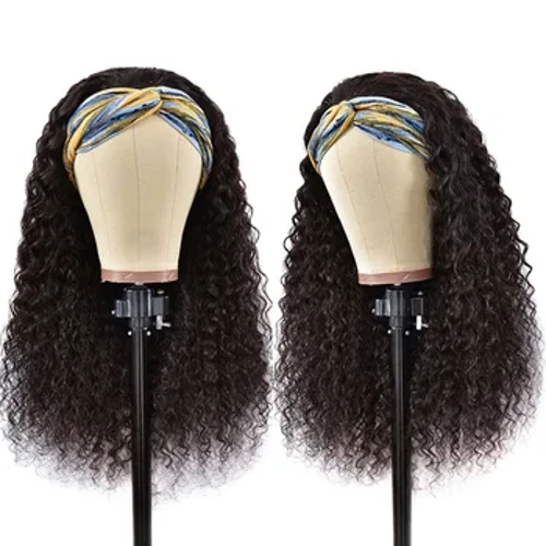 Ibhande Lekhanda Lezinwele Zomuntu I-Wig Kinky Curly Curly Glueless Full Machine Made Brazilian Remy Human Hair Wigs For Women 180% Density