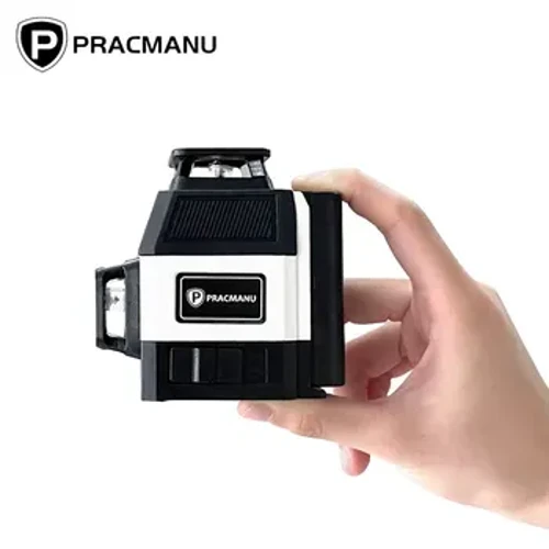 Pracmanu Mini 12 Lines 3D Laser Level 360 Self-Leveling Fa'afa'afa'a ma Tusa'o Fa'alava Koluse Level Laser Level Super Mamana Green Beam