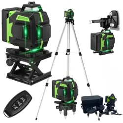 16 linija 4D laserska libela sa stativom / laserska libela zelena linija SelfLeveling 360 Horizontalna zelena zraka profesionalna laserska libela