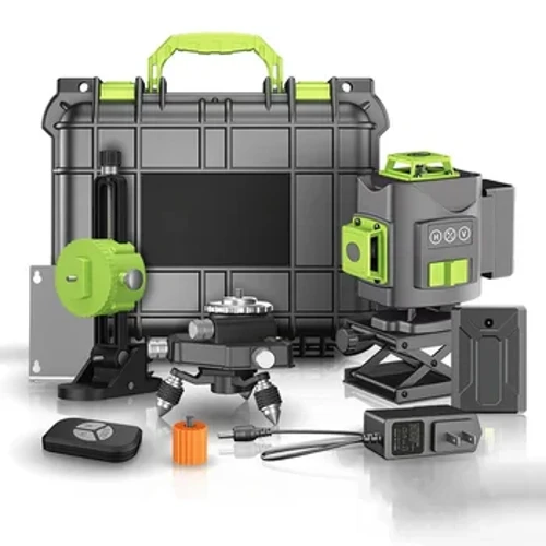 4D 16 Lines 3D 12 Lines Laser Level Green Line SelfLeveling 360 Horizontal and Vertical Green Beam Nā Kūlana Laser Mana Loa
