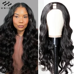 UNice Hair 250% densitate U Part Perucă Păr Uman Glueless Body Wave Peruci Real Scalp Ușor de instalat U-Part Perucă pentru femei