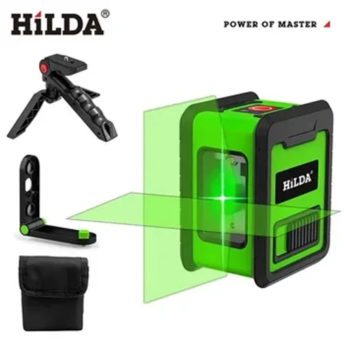 Mini 2 linhas de nível de laser autonivelante feixes verdes laser horizontal e vertical linha cruzada de alta precisão nível de laser de linha verde