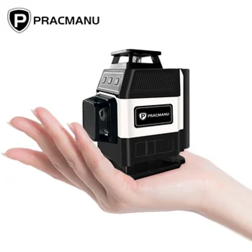 Pracmanu Mini 16 eilučių 4D lazerinis nivelyras žalios linijos savaime išsilyginančios horizontalios ir vertikalios galingos žalios spalvos lazerio nivelyras