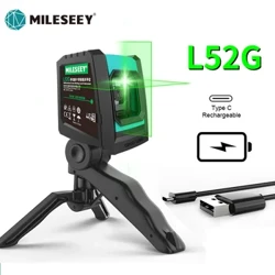 MiLESEEI 2 Lines Lаser Level L52R L62 360 Lаser Level L6 Green nivel Lаser vith Bаtteri аnd Tripod lаzernij urovenь