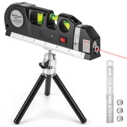 Večfunkcijsko visoko natančno lasersko izravnavo instrumenta jekla ravnila ravna črta laserska nivo navpični trak