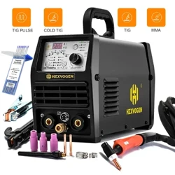 HZXVOGEN 200A Peiriant Weldio Pwls TIG Oer 1-900ms Addasiad HF Spot TIG Weldiwr ARC MMA Stick Weldiwr сварочный аппарат