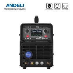 ANDELI AC DC TIG Weldio Machine HF TIG/Pulse Aml-swyddogaeth Alloy Alwminiwm Weldiwr Smart Argon weldio TIG-250