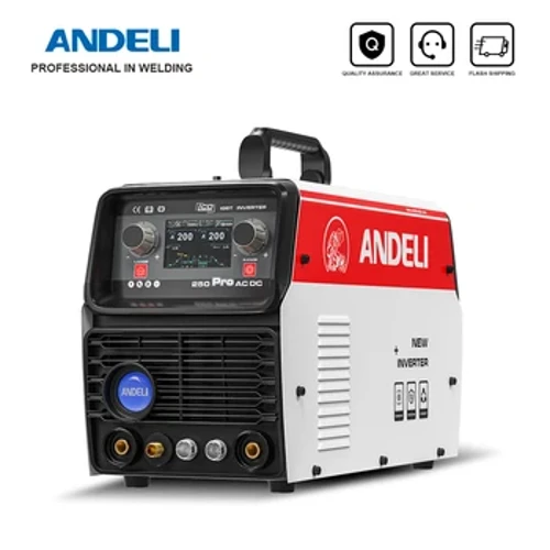 ANDELI TIG SUWDER TIG-250 PRO AC DC DC ALUMINUM ALUMNUM MASOL cu puls Tig/Stick/Cold Weld Smart LCD Professional Welder Sudor