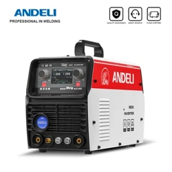 ANDELI TIG soudeuse TIG-250 PRO AC DC machine à souder en aluminium avec impulsion Tig/bâton/soudure à froid Smart LCD soudeuse à l'argon professionnelle