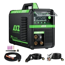 AIXZ HF Peiriant Weldio TIG, 200A HF TIG AC DC Weldiwr gyda Pulse, 5 mewn 1 Gwrthdröydd IGBT ARC Stick Weldiwr Spot TIG Weld Alwminiwm