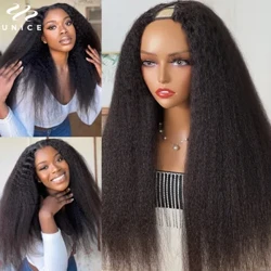 UNice Hair Perucă în formă de V, în formă de V, în formă de V, perucă în formă de V, perucă de păr uman, Go Glueless.