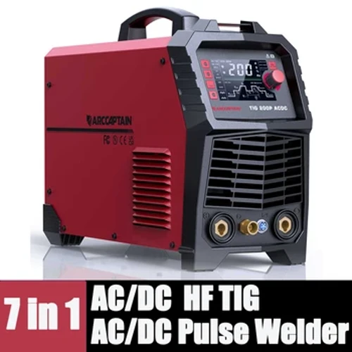 AC/DC HF TIG U'umea masini 7 IN 1 Pulse Aluminium Square Triangular Wave Stick MMA Spot MultiProcess mo le Soldering Fale