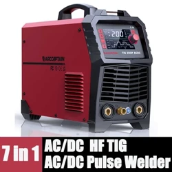 AC/DC HF TIG varilni aparat 7 V 1 Pulse Aluminium Square Triangular Wave Stick MMA Spot MultiProcess za gospodinjsko spajkanje