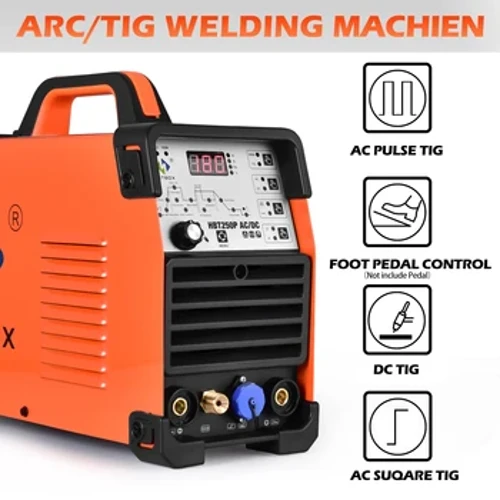 HITBOX AC/DC Welder Tig Алюминиевый сварочный аппарат Tig Инструменты для дуговой сварки IGBT-инвертор Soldador с импульсным сварочным аппаратом