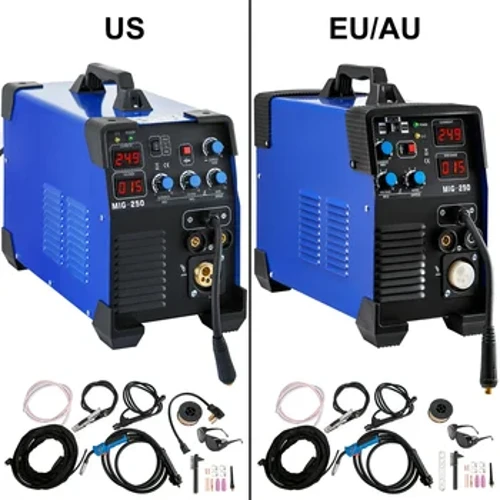 3 Trong 1 250 Amp MIG TIG Máy Hàn Hồ Quang Nhôm Máy Hàn Bán Tự Động IGBT Combo Máy Hàn Cho Kim Loại Repari