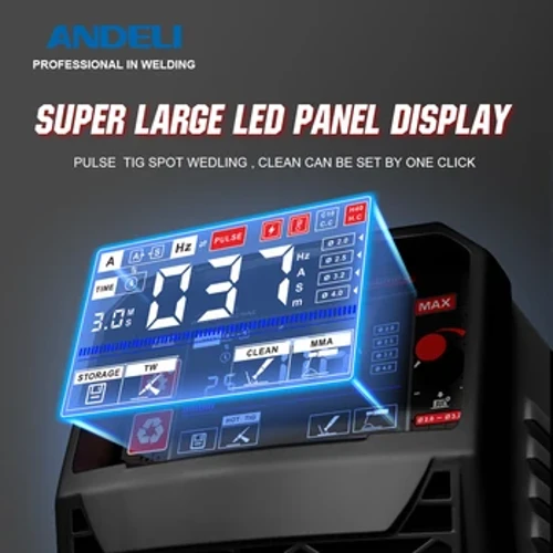 ANDELI TIG-250MPC TIG sveisemaskin HF TIG/MMA(Stick)/CLEAN 3 I 1 tig sveiser 110 220 Dual Voltage