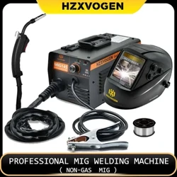 HZXVOGEN Non-Gas Semi-Aunoa Welding Machine MIG145 Me ka uwea 0.4-4mm No Gasless Iron Soldering Portable MIG Welder