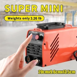 WOZOBUY aparat za štapno zavarivanje 250Amp digitalni inverter IGBT aparat za zavarivanje, 110V/220V vrući prijenosni MMA ARC aparat za zavarivanje