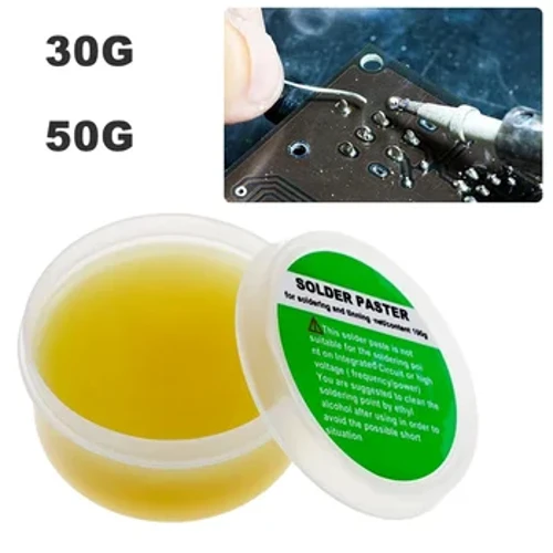 30g/50g Rosin Di-blwm Sodro sy'n Gyfeillgar i'r Amgylchedd Gludo Flux Weldio Cylchdaith Bwrdd Rhannau Trydanol Offeryn Atgyweirio Weldio