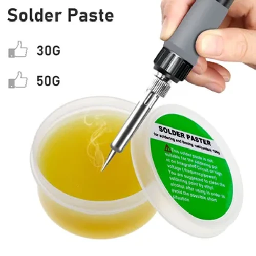 Pâte à souder professionnelle, Flux de soudage, pâte à souder, Flux à température moyenne de 183 degrés, colophane sans nettoyage, 30g/50g, 1 pièce