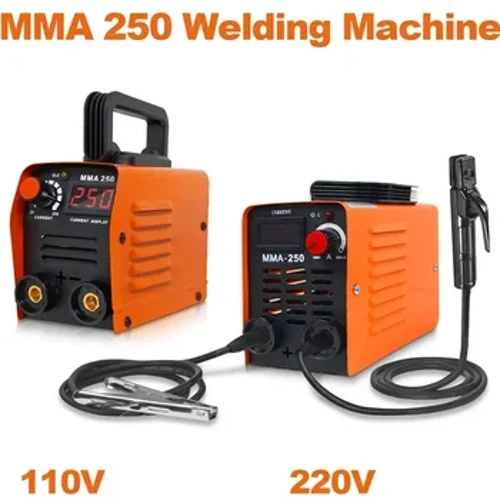 Mini MMA 250A Máy Hàn 110V / 220V Máy Hàn Hồ Quang Biến Tần Sắt Xe Ô Tô Điện Dụng Cụ Sửa Chữa Thiết Bị Hàn nguồn Cung Cấp