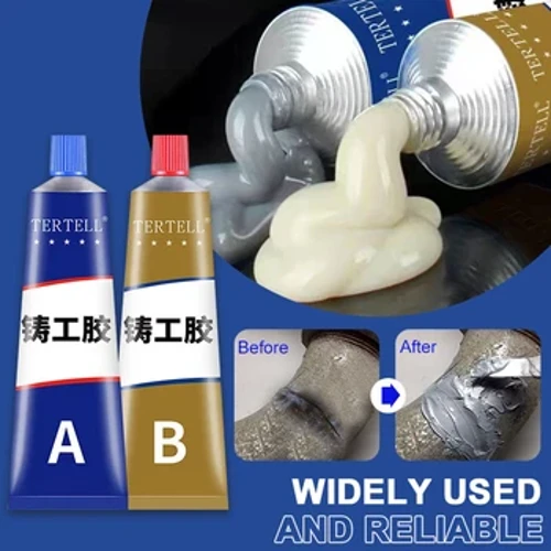 Insimbi Eqinile Engeziwe Yokulungisa I-Glue Cold Welding Glue Izinamatheliso Zensimbi Eziqinile Ezimelana Nokushisa AB I-Glue Industrial Patching Agent