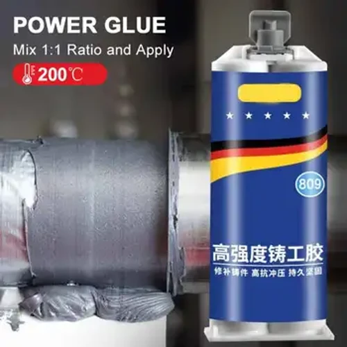 Staark Metal Reparatur Klebstoff Héich Stäerkt Kale Weld Bonding Sealant Hëtzt Resistenz AB Glue Metal Casting Reparatur Agent