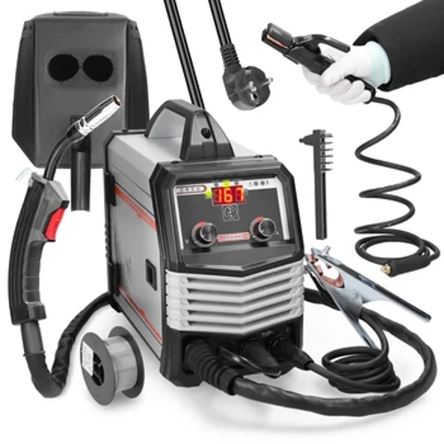 4 vienā MIG MMA MAG TIG-160C elektriskais metinātājs IGBT invertora elektriskā metināšanas iekārta Automātiska stieples padeves daudzfunkcionālie metinātāji