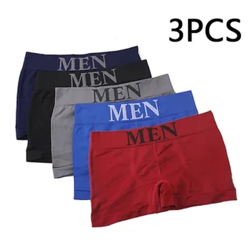 3Pcs / Lot Erkek Balak Içki Boksçylary Dem alýan Adam Boksçy Gaty eşikler Rahat Erkek Marka Şortlary Gara Gök Içki
