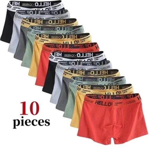 10pz/Gizonezkoen barruko arropa Modako barruko arropa Stretch altuko Boxer Shorts Transpiragarriak leunak Gizonentzako galtza laburrak Erosoak Tamaina handiekoakL-4XL