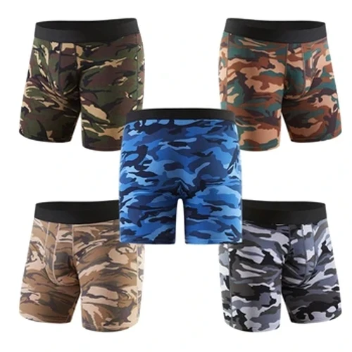 Izingubo Zangaphansi Zezemidlalo Amadoda amaphenti Camouflage Abashayisibhakela besilisa Ukotini Isikhindi sangaphansi indoda Usayizi Omkhulu izikhindi zesibhakela amadoda umshayisibhakela omude Wamad