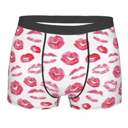 Moda Boxer Shorts Kuleroak Gizonezkoen Ezpain Gorriak Musu Inprimatuak Rock Barruko Arropa Transpiragarriak Galtzontziloak Gizonentzako Tamaina Handietarako