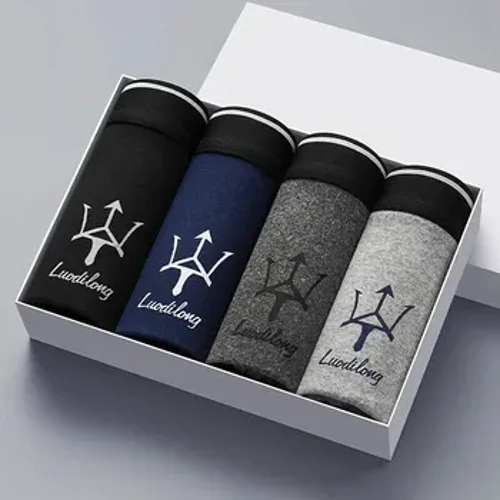 Erkek Düşük Bel baksır şort Genç Tek parça Baskılı Pantolon Külot Rahat Nefes Örme Boxer Külot