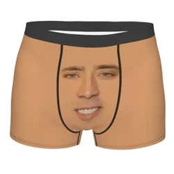 Nam Sexy Gợi Cảm Nicolas Cage Toàn Mặt Quần Lót Ngộ nghĩnh Meme Quần Sịp Boxer Nam Thoáng Khí Quần Short Quần Lót Quần Lót