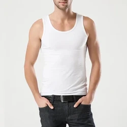 Gilet da uomo Canotte in puro cotone Bodybuilding Motion Capispalla Felpa Canottiera maschile elastica T Canotta Body