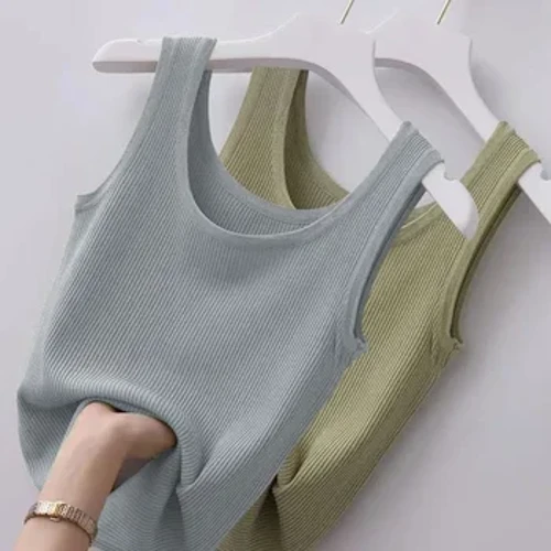 Crop Tops Seksikas pesu Tankid Naiste Summer Camisole Must Valge Top Y2K Alussärk Sleep Vest Bralette Camis