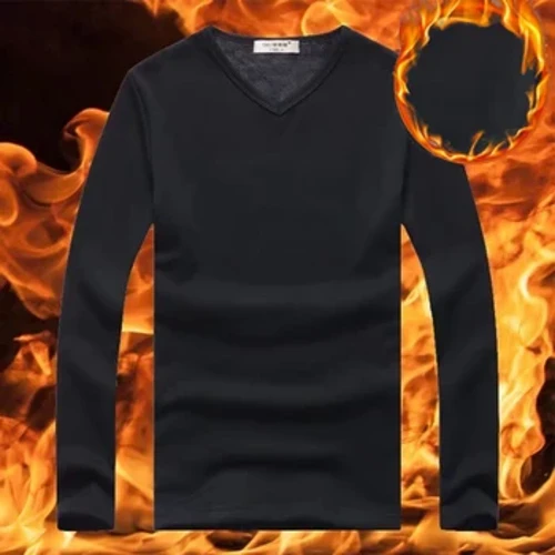 Pánske topy Pánske pulóvre Slim Fit Jednofarebné Strečové tričko Termo tielko Výstrih do V Priedušné Neformálne Pohodlné