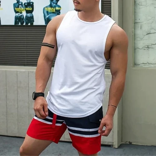 Dynion Sleeveless Tank Top Cyflym Sych Campfa Ffitrwydd Undershirts Achlysurol Rhedeg Chwaraeon Fest Cywasgiad Haf Dillad Isaf Beicio