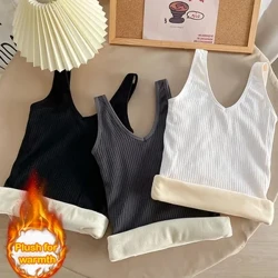 Termisk undertøy Plus Size Vest Termoundertøy Dame Vinterklær Varmtopp Innerwear Termoskjorte Underskjorte Intim